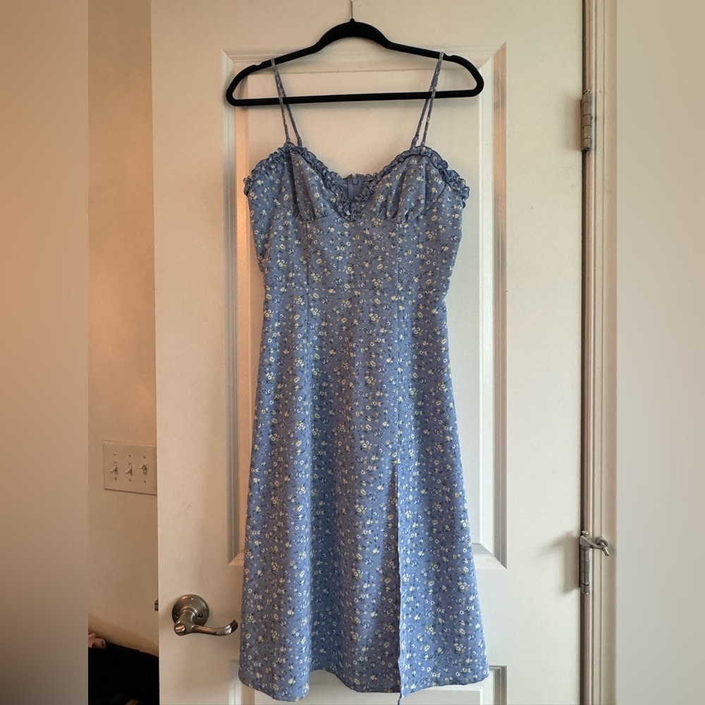 Floral print midi dress